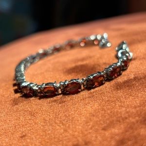 Mozambique Garnet Tennis Bracelet